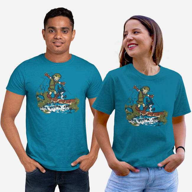 Link And Midna-Unisex-Basic-Tee-Arinesart