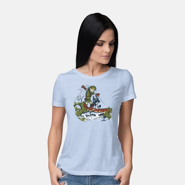 Link And Midna-Womens-Basic-Tee-Arinesart