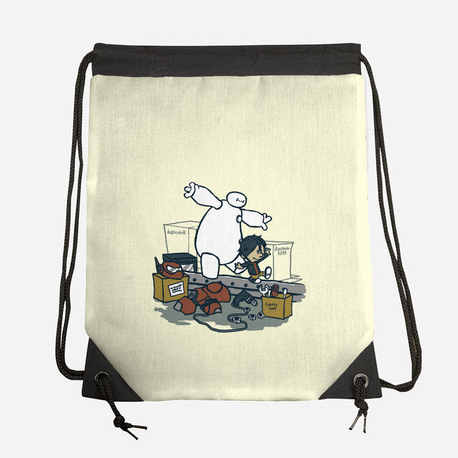 Hiro And Baymax-None-Drawstring-Bag-Arinesart
