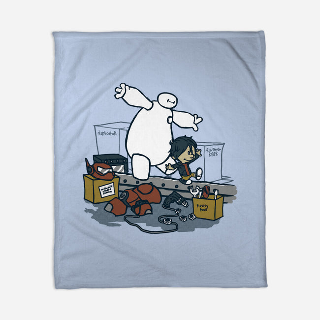 Hiro And Baymax-None-Fleece-Blanket-Arinesart