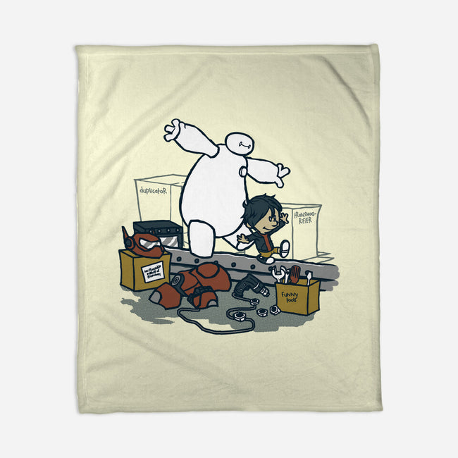 Hiro And Baymax-None-Fleece-Blanket-Arinesart