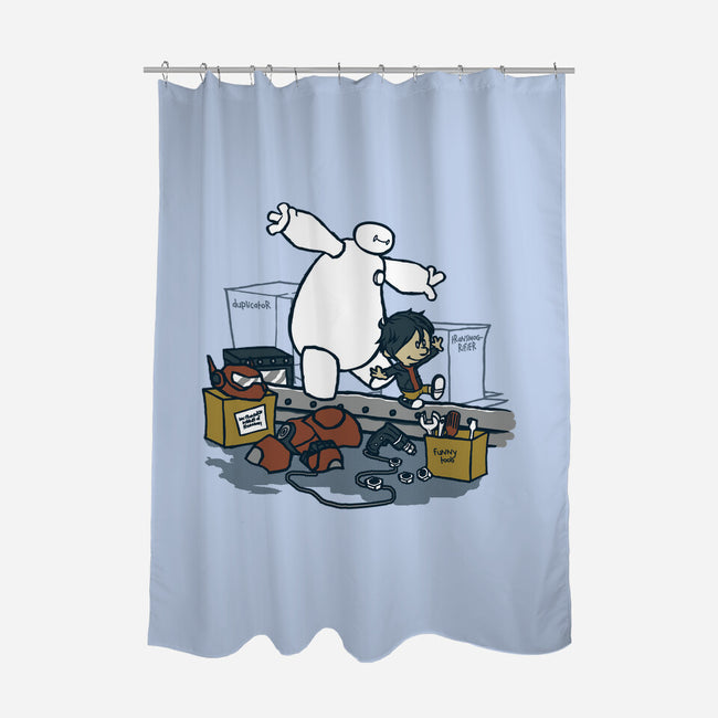 Hiro And Baymax-None-Polyester-Shower Curtain-Arinesart