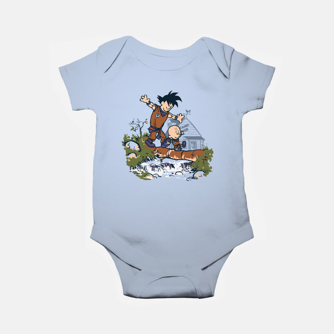 Goku And Krillin-Baby-Basic-Onesie-Arinesart