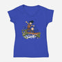 Goku And Krillin-Womens-V-Neck-Tee-Arinesart