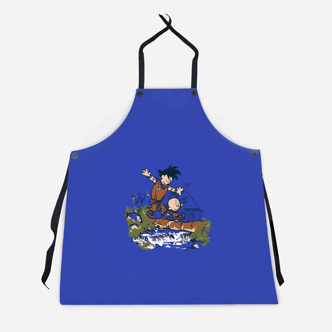 Goku And Krillin-Unisex-Kitchen-Apron-Arinesart