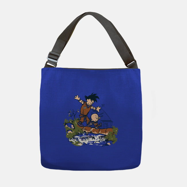 Goku And Krillin-None-Adjustable Tote-Bag-Arinesart