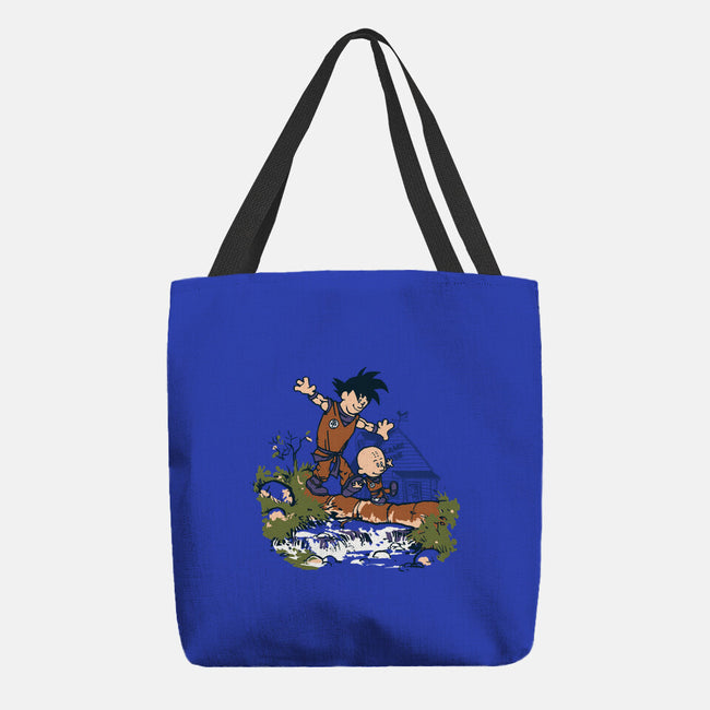 Goku And Krillin-None-Basic Tote-Bag-Arinesart