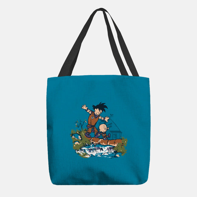 Goku And Krillin-None-Basic Tote-Bag-Arinesart