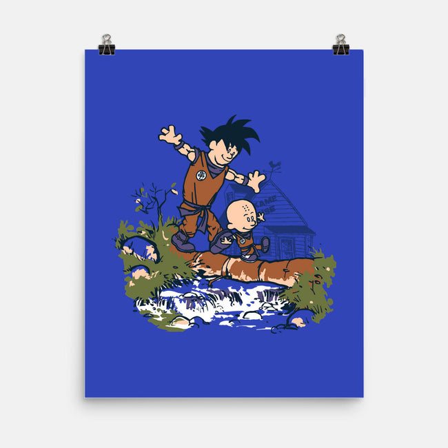 Goku And Krillin-None-Matte-Poster-Arinesart