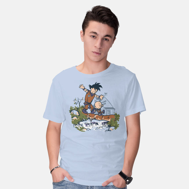 Goku And Krillin-Mens-Basic-Tee-Arinesart