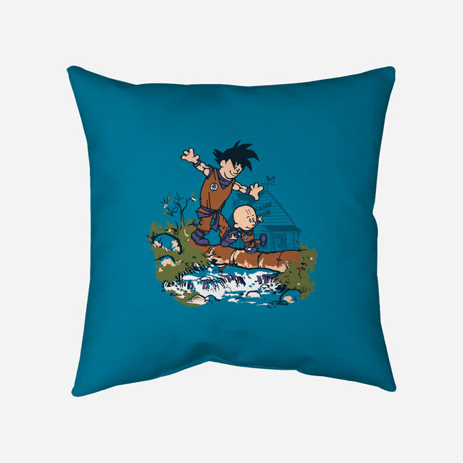 Goku And Krillin-None-Removable Cover w Insert-Throw Pillow-Arinesart