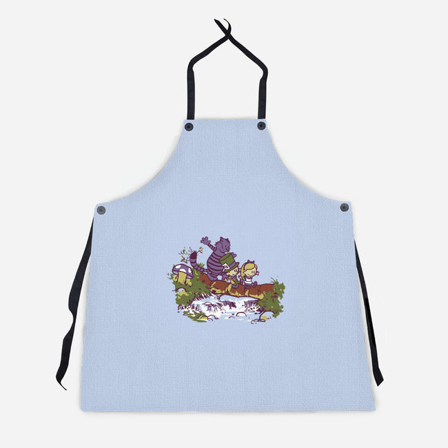 Alice And Friends-Unisex-Kitchen-Apron-Arinesart