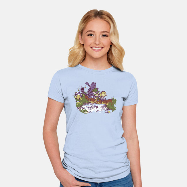 Alice And Friends-Womens-Fitted-Tee-Arinesart