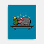 Hippo On The Shelf-None-Stretched-Canvas-Boggs Nicolas