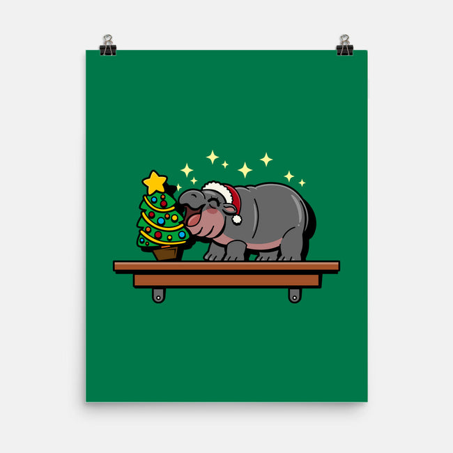 Hippo On The Shelf-None-Matte-Poster-Boggs Nicolas