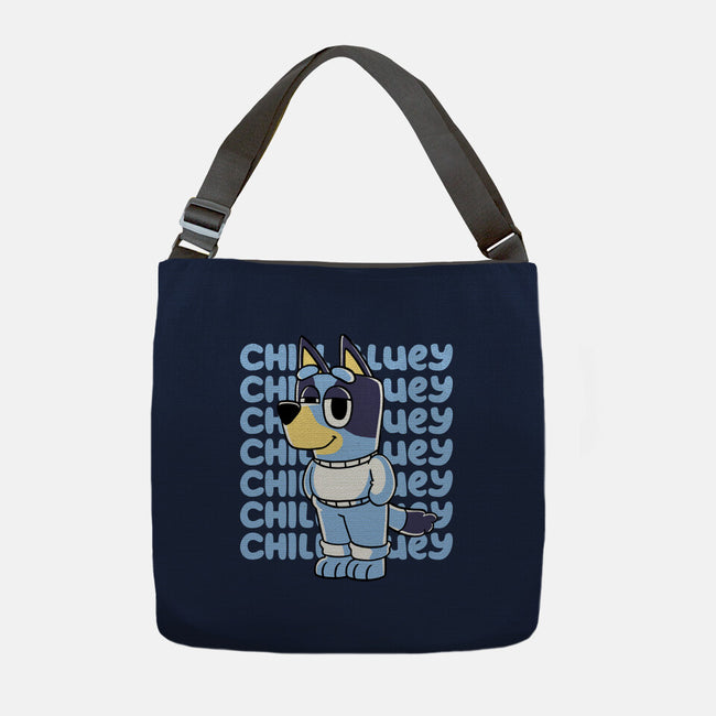 Chill Blue Heeler-None-Adjustable Tote-Bag-estudiofitas