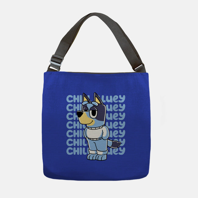 Chill Blue Heeler-None-Adjustable Tote-Bag-estudiofitas