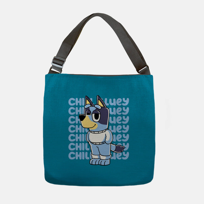 Chill Blue Heeler-None-Adjustable Tote-Bag-estudiofitas