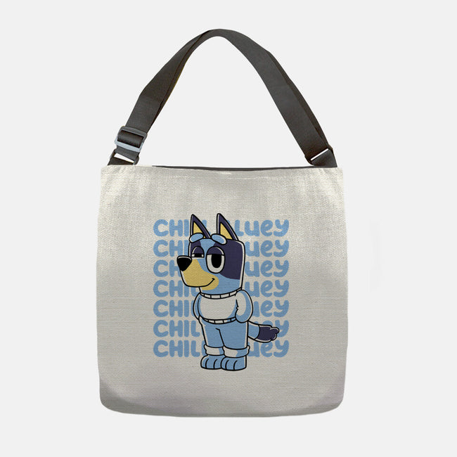 Chill Blue Heeler-None-Adjustable Tote-Bag-estudiofitas