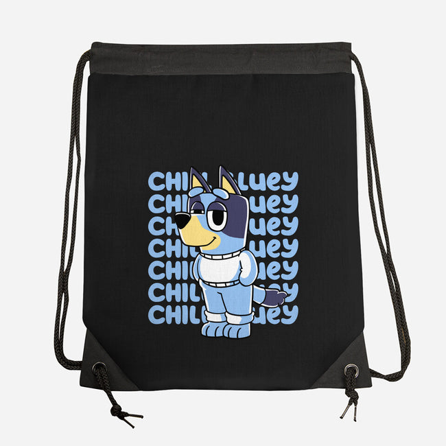 Chill Blue Heeler-None-Drawstring-Bag-estudiofitas