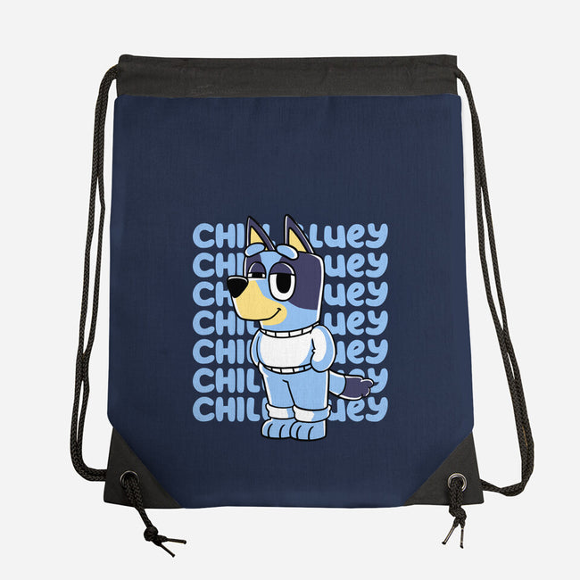 Chill Blue Heeler-None-Drawstring-Bag-estudiofitas