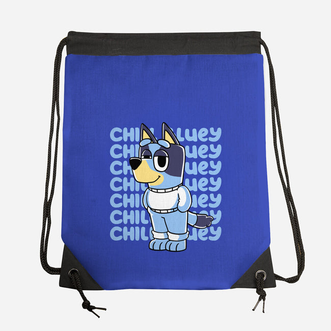 Chill Blue Heeler-None-Drawstring-Bag-estudiofitas