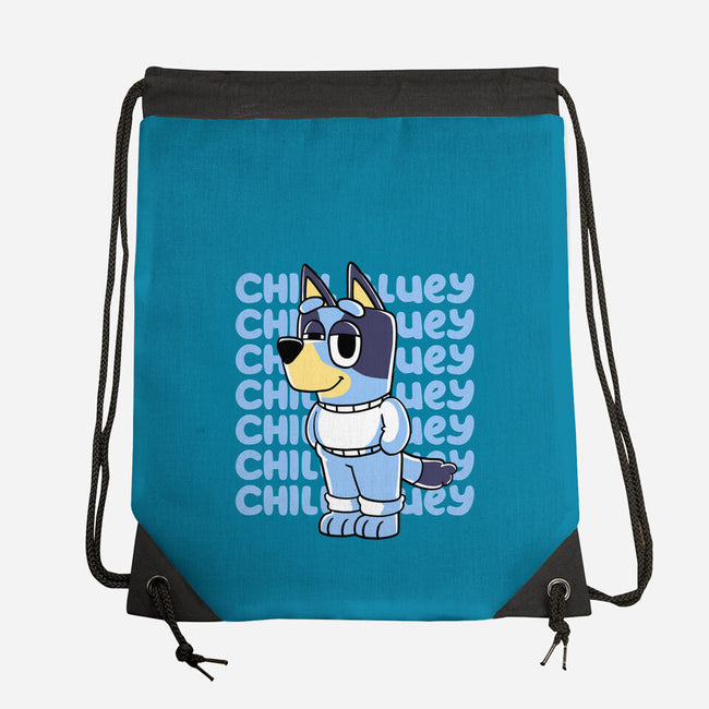 Chill Blue Heeler-None-Drawstring-Bag-estudiofitas