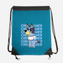 Chill Blue Heeler-None-Drawstring-Bag-estudiofitas