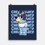 Chill Blue Heeler-None-Matte-Poster-estudiofitas