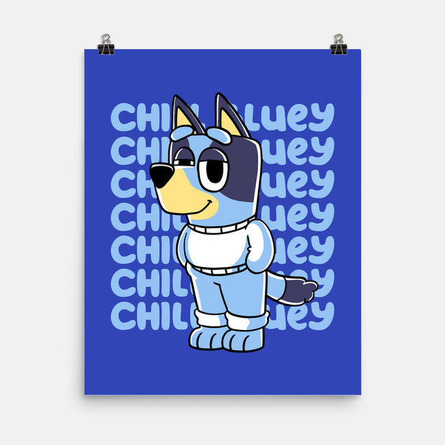 Chill Blue Heeler-None-Matte-Poster-estudiofitas