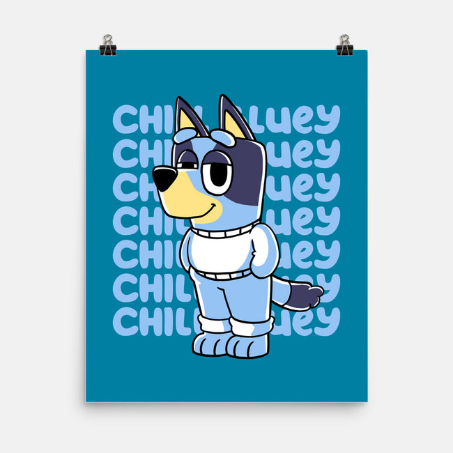 Chill Blue Heeler-None-Matte-Poster-estudiofitas