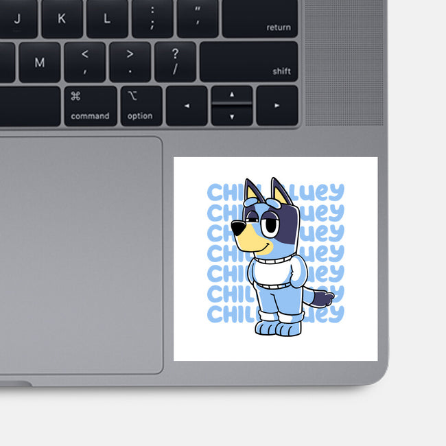 Chill Blue Heeler-None-Glossy-Sticker-estudiofitas