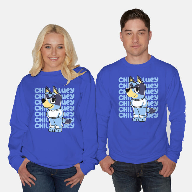 Chill Blue Heeler-Unisex-Crew Neck-Sweatshirt-estudiofitas