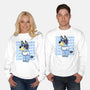 Chill Blue Heeler-Unisex-Crew Neck-Sweatshirt-estudiofitas