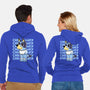 Chill Blue Heeler-Unisex-Zip-Up-Sweatshirt-estudiofitas