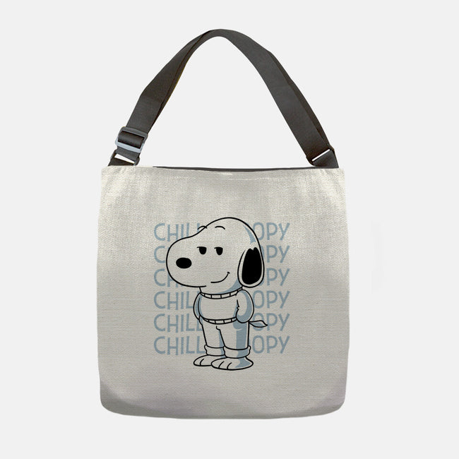 Chill Beagle-None-Adjustable Tote-Bag-estudiofitas
