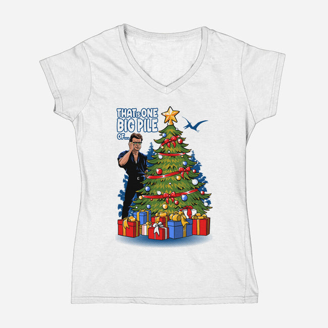 Merry Chaos-Womens-V-Neck-Tee-Tronyx79