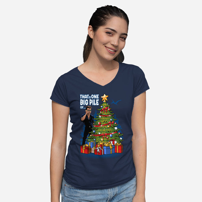 Merry Chaos-Womens-V-Neck-Tee-Tronyx79