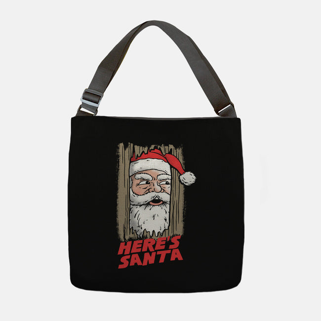 Here's Santa-None-Adjustable Tote-Bag-Barbadifuoco