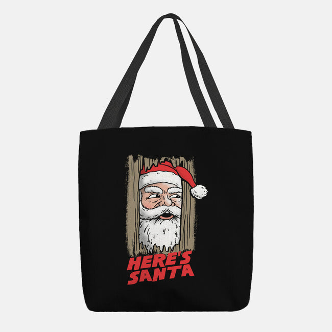 Here's Santa-None-Basic Tote-Bag-Barbadifuoco