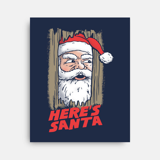 Here's Santa-None-Stretched-Canvas-Barbadifuoco