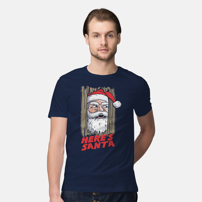 Here's Santa-Mens-Premium-Tee-Barbadifuoco