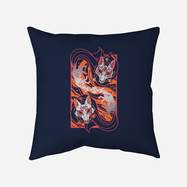 Kitsune-None-Removable Cover w Insert-Throw Pillow-yumie