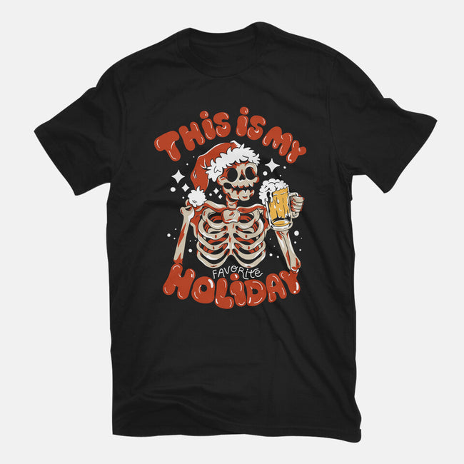 This Is My Favorite Holiday-Womens-Fitted-Tee-yumie
