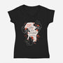 My Gift List-Womens-V-Neck-Tee-yumie