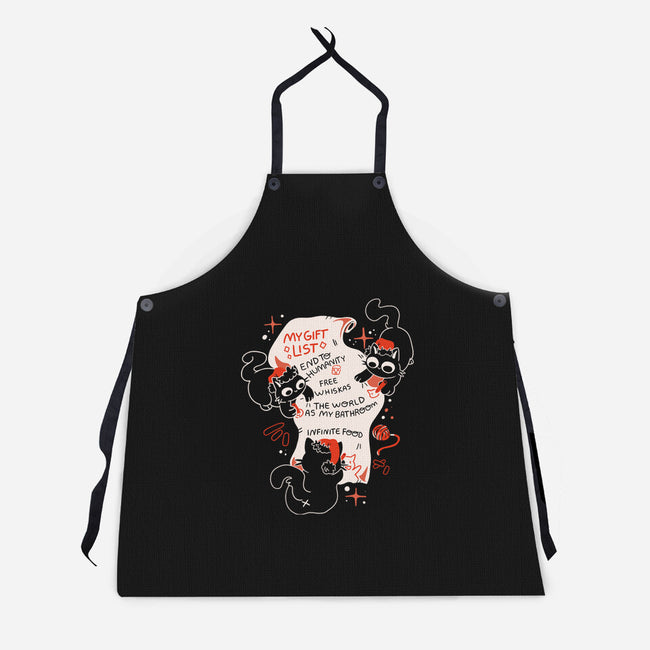 My Gift List-Unisex-Kitchen-Apron-yumie