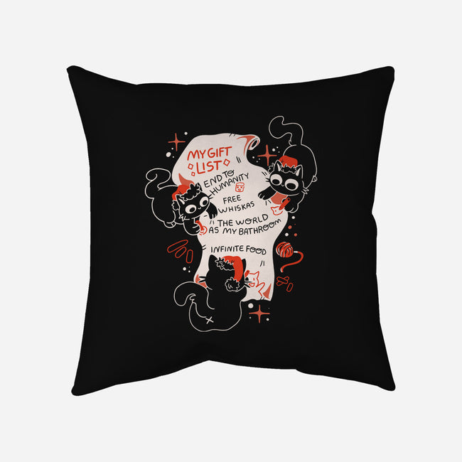 My Gift List-None-Removable Cover w Insert-Throw Pillow-yumie