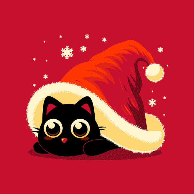 Kitty Xmas Hat-None-Fleece-Blanket-erion_designs