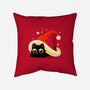 Kitty Xmas Hat-None-Removable Cover w Insert-Throw Pillow-erion_designs