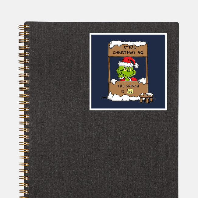 Grinch Help-None-Glossy-Sticker-Barbadifuoco